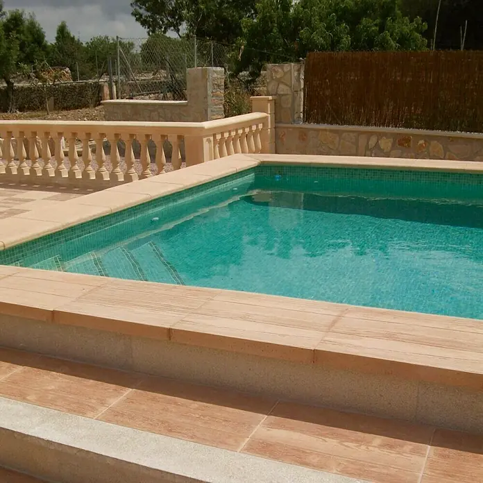 Pavimento Remate piscina Teka - 50 x 45 cm, Marrón