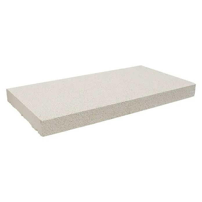 Cubremuros plano Liso - 50 x 27 x 4 cm, Blanco, Hormigón