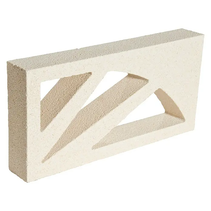 Celosía de pared Abanico - 40 x 20 cm, Blanco