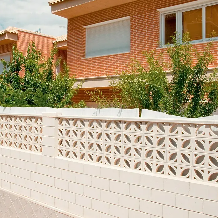 Celosía de pared Pétalos - 40 x 20 cm, Blanco
