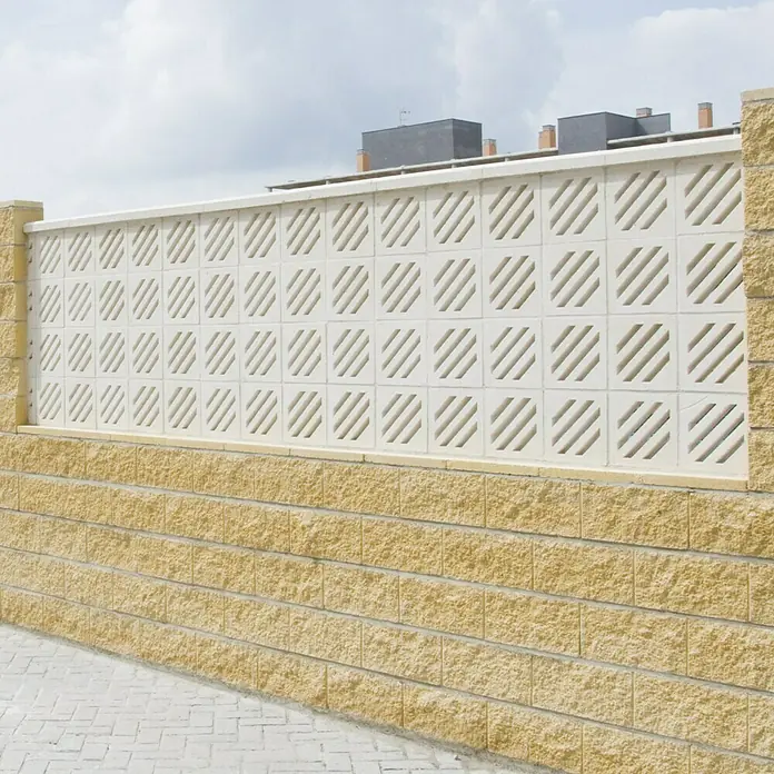 Pasamano para celosía de pared - Hormigón, Largo: 50 cm