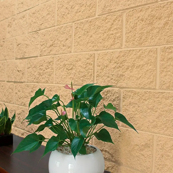 Revestimiento plaqueta Split - 40 x 20 cm, Crema