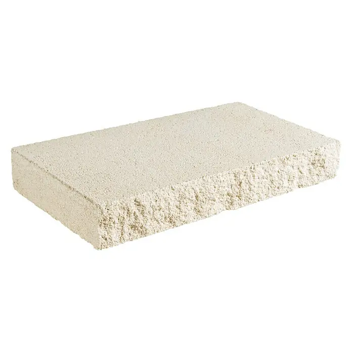 Cubremuros plano Split - 50 x 27 x 7 cm, Blanco, Hormigón