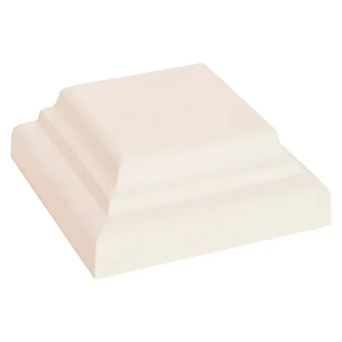 Tapa de remate para pilares Liso 25 - 25 x 25 cm, Blanco