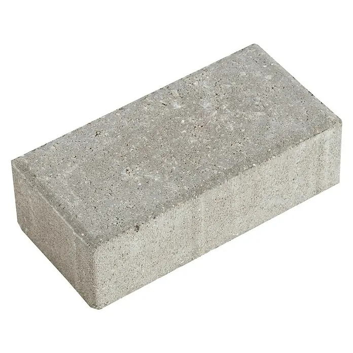Adoquín - 20 x 10 x 6 cm, Gris, Hormigón, Rectangular
