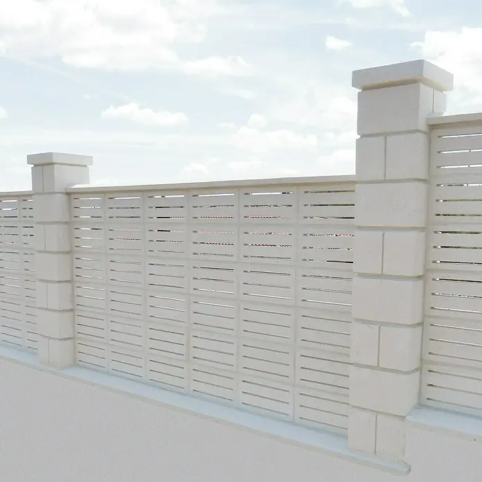 Celosía de pared Cebra - 40 x 20 cm, Blanco
