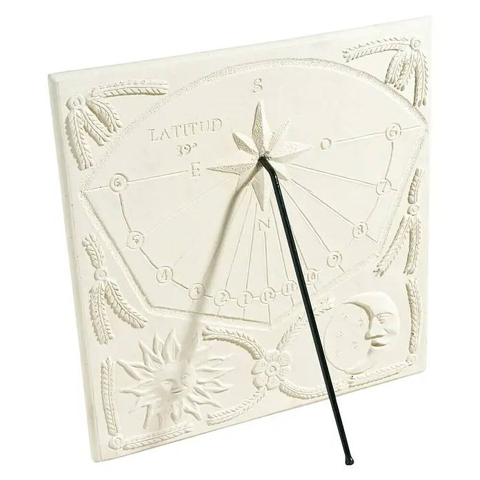 Reloj de pared Solar 2 - Blanco, 51 x 51 cm