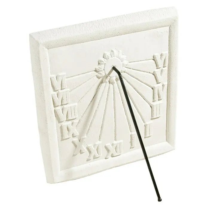 Reloj de pared Solar 1 - Blanco, 46 x 46 cm