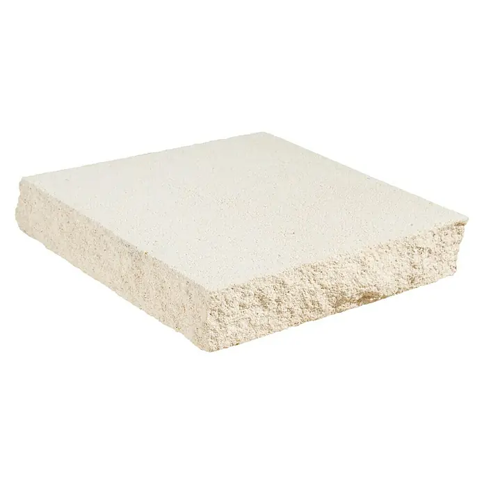 Tapa remate prensado - 25 x 25 cm, Blanco, Ligeramente irregular
