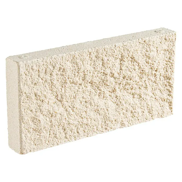 Revestimiento plaqueta Split - 40 x 20 cm, Blanco