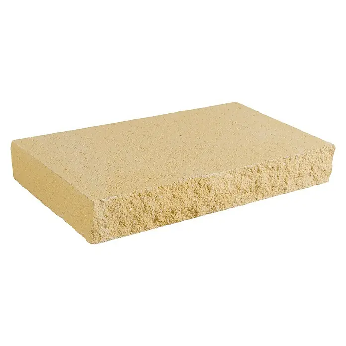 Cubremuros plano Split - 50 x 27 x 7 cm, Crema, Hormigón