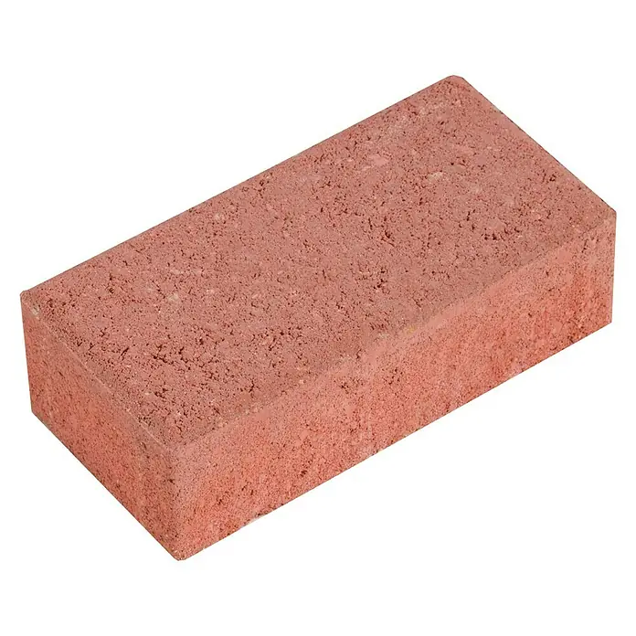 Adoquín - 20 x 10 x 6 cm, Rojo, Hormigón, Rectangular