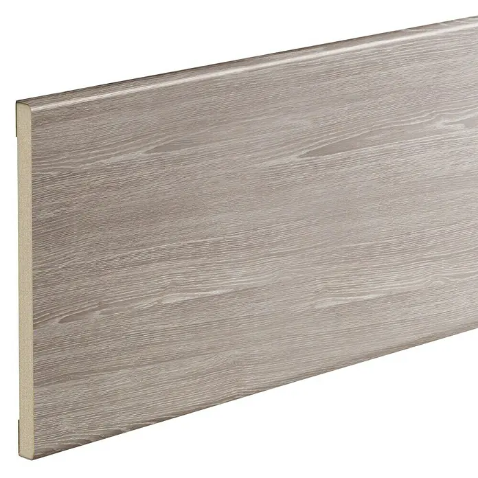 Solid Elements Embellecedor de madera cubreguía Roble Finlandés - 220 cm x 15 cm x 10 mm, Roble oscuro