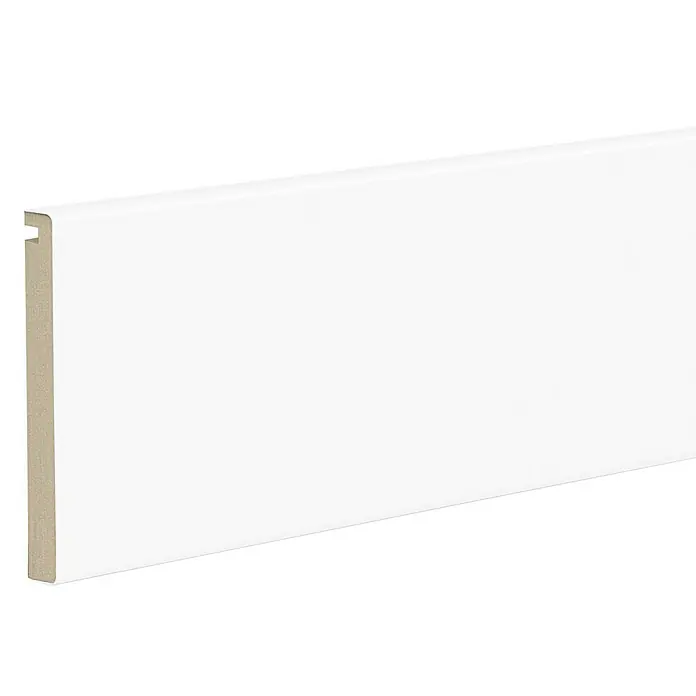 Solid Elements Tapeta ranurada Blanca lacada - 8 x 220 cm, Blanco, 5 ud.