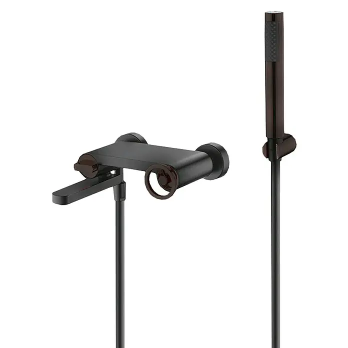 Imex Olimpo Grifo de bañera - Negro, Mate