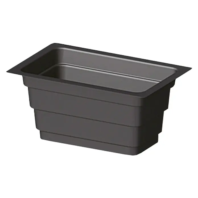 Pflanzkasten-Einsatz Cora - Außenmaß (L x B x H): 40 x 60 x 31 cm, Kunststoff, Schwarz
