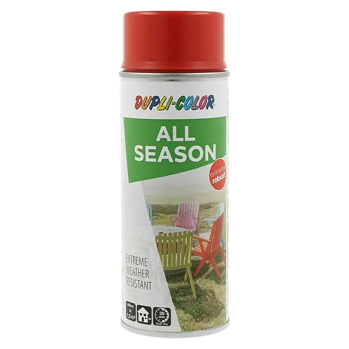 Dupli-Color Color Lak u spreju RAL 3000 - Plameno crvene boje, Sjaj, 400 ml - Pogled sprijeda