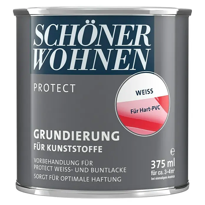 SCHÖNER WOHNEN-Farbe Protect Universalgrundierung - Reinweiß, 375 ml, Matt - Vorderansicht