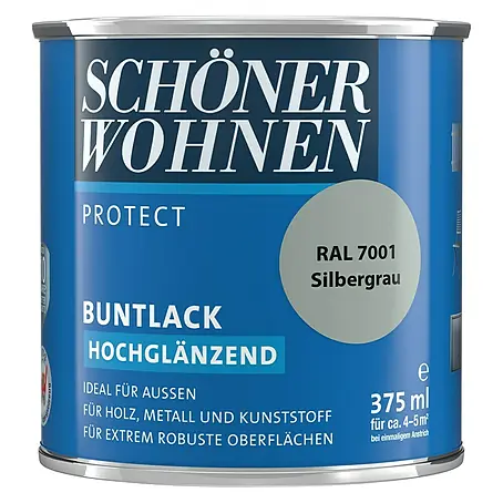 SCHÖNER WOHNEN-Farbe Protect Buntlack RAL 7001