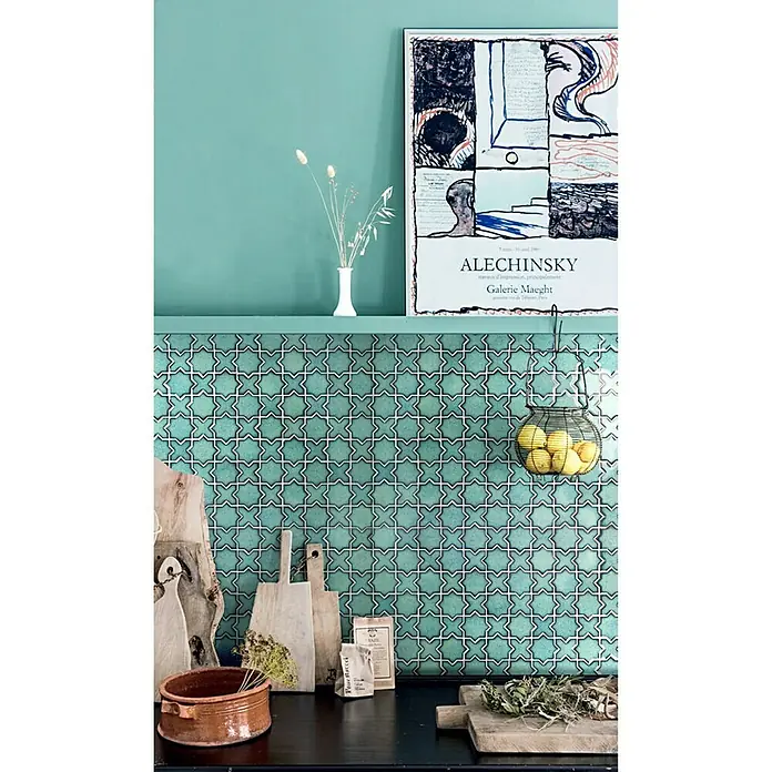 Mosaikfliese Starmix CG SXS 10 - 29,6 x 29,6 cm, Grün, Glänzend - Stimmungsaufnahme