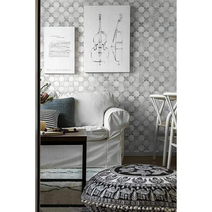 Mosaikfliese Starmix CG SXS 05 - 29,6 x 29,6 cm, Grau, Matt - Stimmungsaufnahme