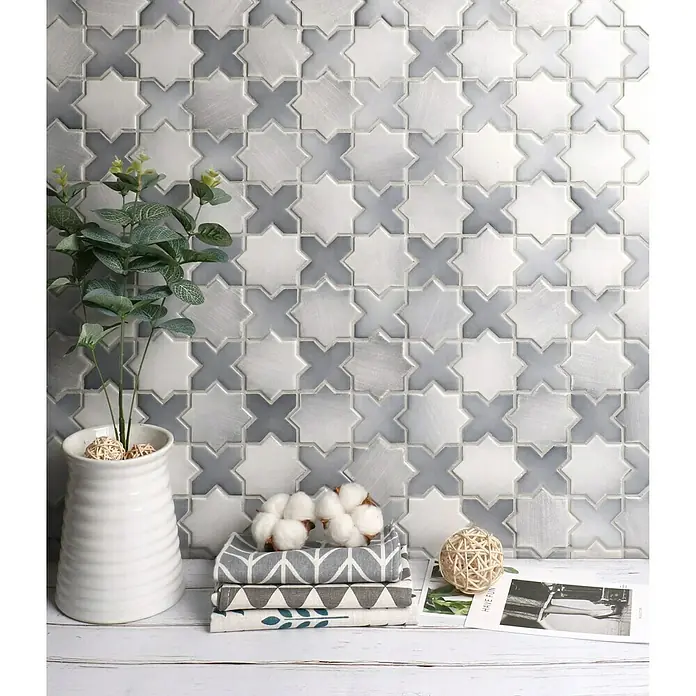 Mosaikfliese Starmix CG SXS 05 - 29,6 x 29,6 cm, Grau, Matt - Stimmungsaufnahme