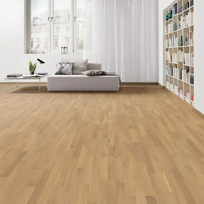Living by Haro Fertigparkett Eiche Pure Naturöl - 2.200 x 180 x 12 mm, Schiffsboden - Stimmungsaufnahme