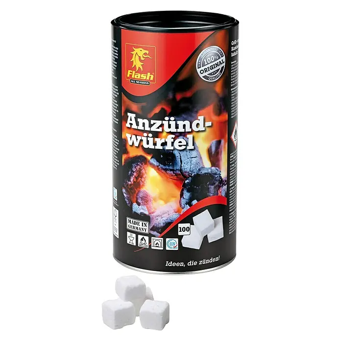 Flash Anzündwürfel - 100 Stk. - Vorderansicht