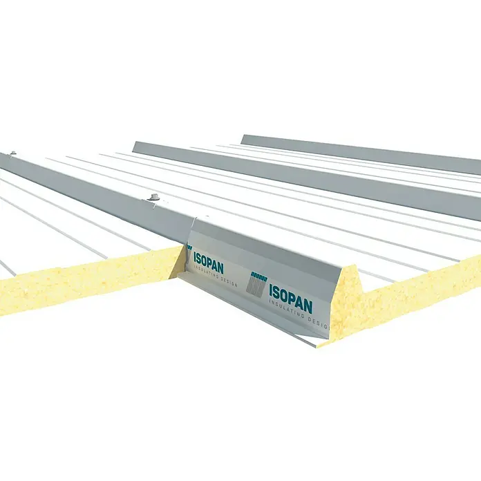 Isopan Panel de sándwich  aislante Isotego Blanco - 4 x 1 m