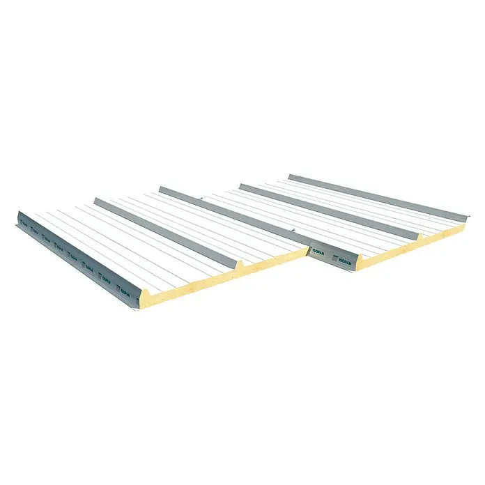 Isopan Panel de sándwich  aislante Isotego Blanco - 4 x 1 m