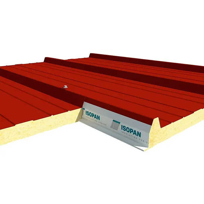 Isopan Panel de sándwich  aislante Isotego Rojo - 4 x 1 m