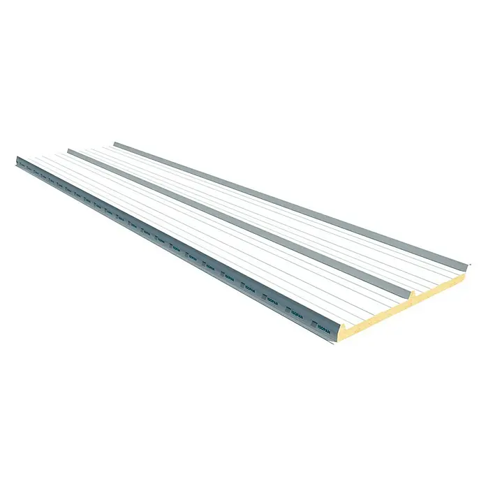 Isopan Panel de sándwich  aislante Isotego Blanco - 4 x 1 m