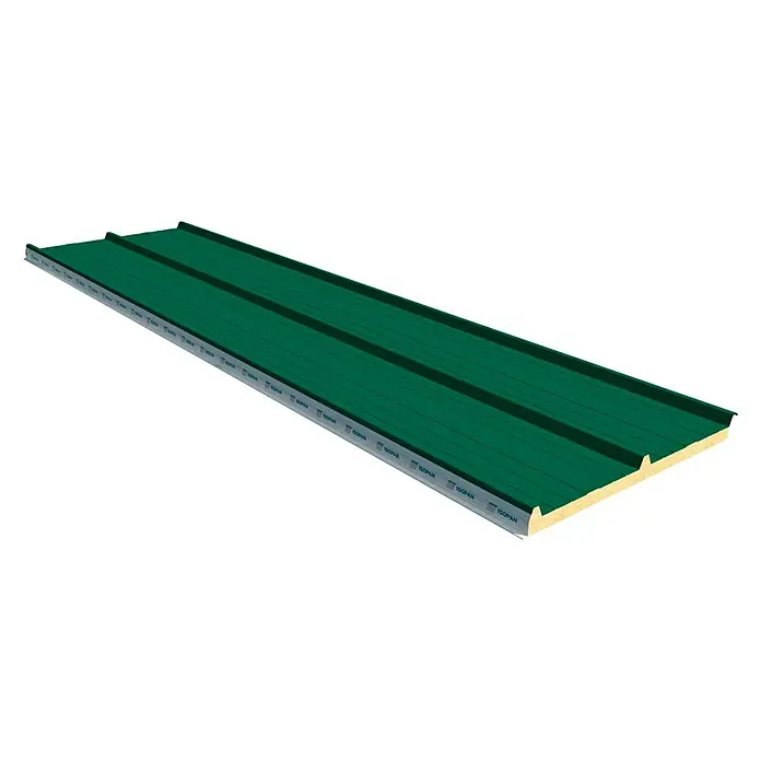 Isopan Panel de sándwich  aislante Isotego Verde - 4 x 1 m