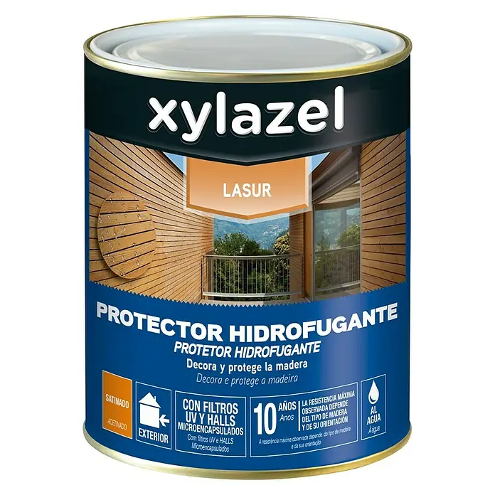 Xylazel Protección para madera Lasur hidrofugante - Blanco, 750 ml