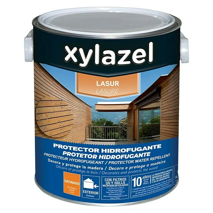 Xylazel Protección para madera Lasur hidrofugante - Verde, 2,5 l