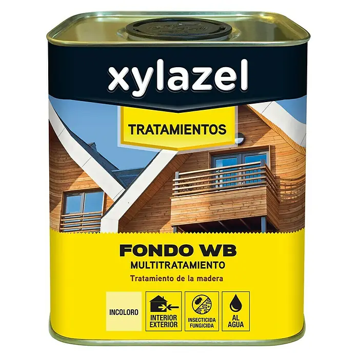 Xylazel Protección para madera Fondo WB - Incoloro, 750 ml