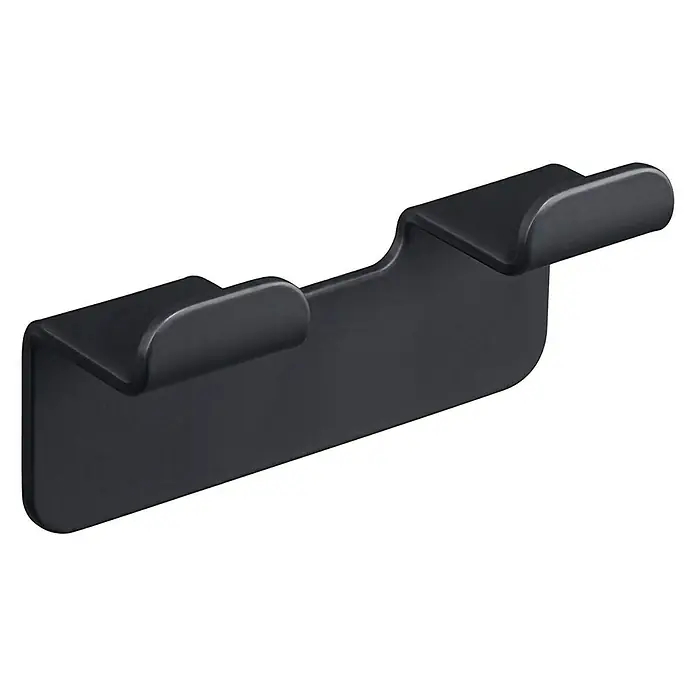 Aquasanit Skyline Black Colgador - 2 ganchos