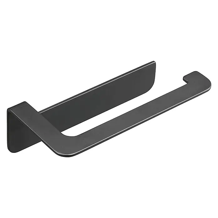 Aquasanit Skyline Black Portarrollos papel higiénico - Sin tapa, Negro