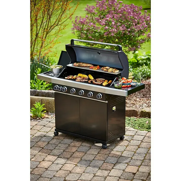 Grillstar Gasgrill Atlanta II 650 - Anzahl Brenner: 6, Hauptgrillfläche: 90,5 x 41,5 cm, 24 kW