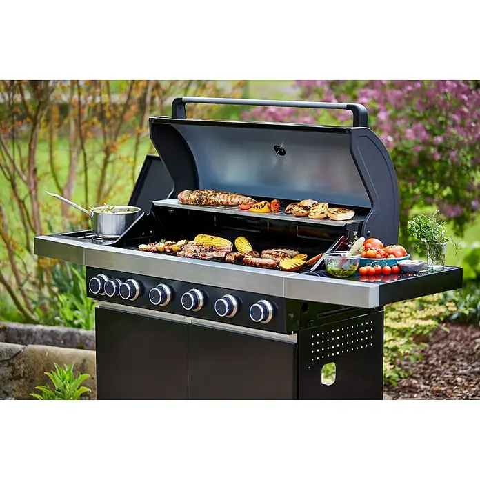 Grillstar Gasgrill Atlanta II 650 - Anzahl Brenner: 6, Hauptgrillfläche: 90,5 x 41,5 cm, 24 kW