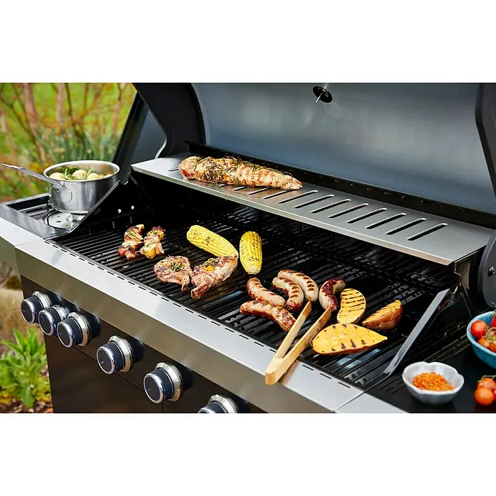 Grillstar Gasgrill Atlanta II 650 - Anzahl Brenner: 6, Hauptgrillfläche: 90,5 x 41,5 cm, 24 kW