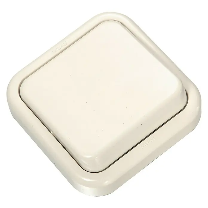 Fontini Kristal Interruptor/Conmutador - Marfil, Plástico, En pared, 1 ud.