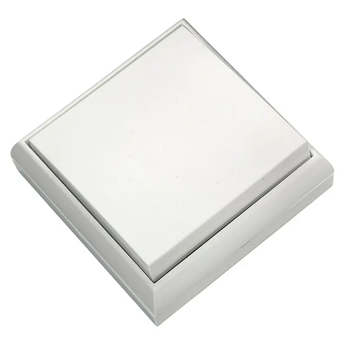Fontini BF-25 Interruptor/Conmutador Monoblock - Blanco, Plástico, En pared, 1 ud.