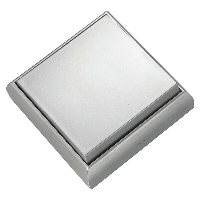 Fontini BF-25 Interruptor/Conmutador Monoblock - Aluminio, Plástico, En pared, 1 ud.