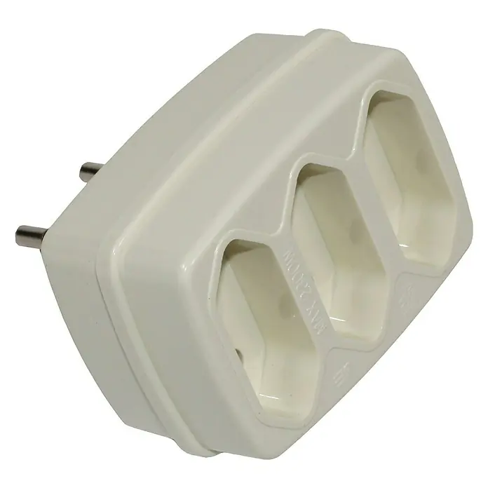 Fontini Ladrón triple rectangular - 10 A