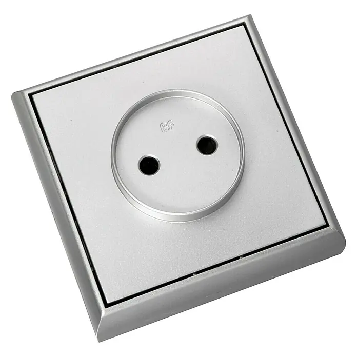 Fontini BF-25 Enchufe Monoblock - Aluminio, Sin Toma Tierra, Plástico, En pared