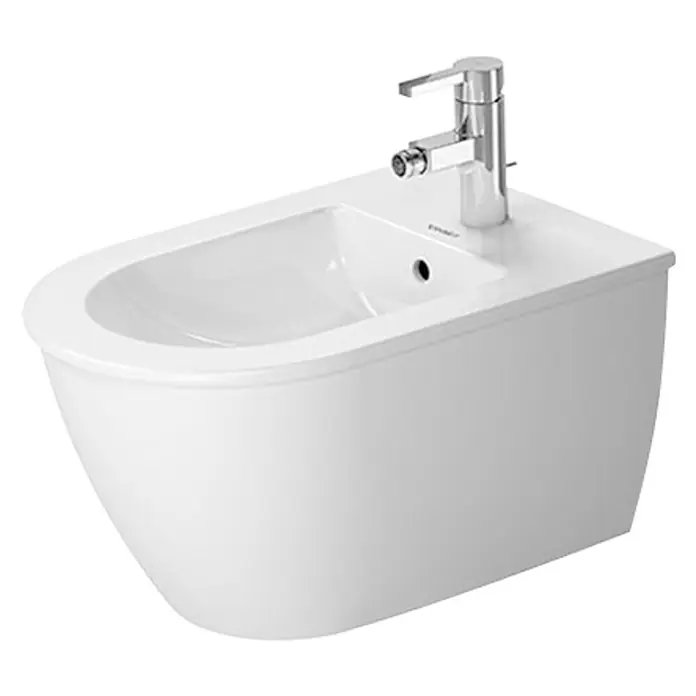 Duravit Darling New Wand-Bidet - Mit schmutzabweisender Glasur, Keramik, Weiß - Vorderansicht