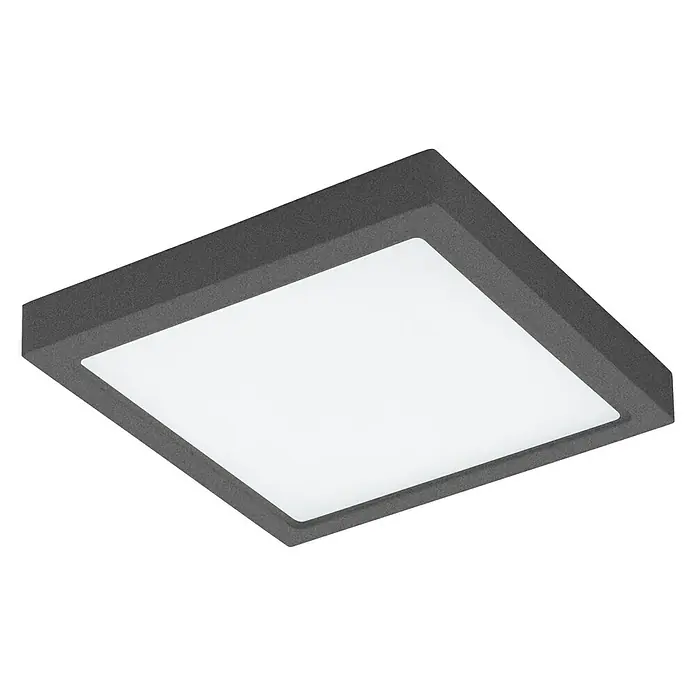 Eglo Vanjska zidna LED svjetiljka Argolis - D x Š x V: 30 x 30 x 4 cm, 22 W, Antracit - Pogled sprijeda
