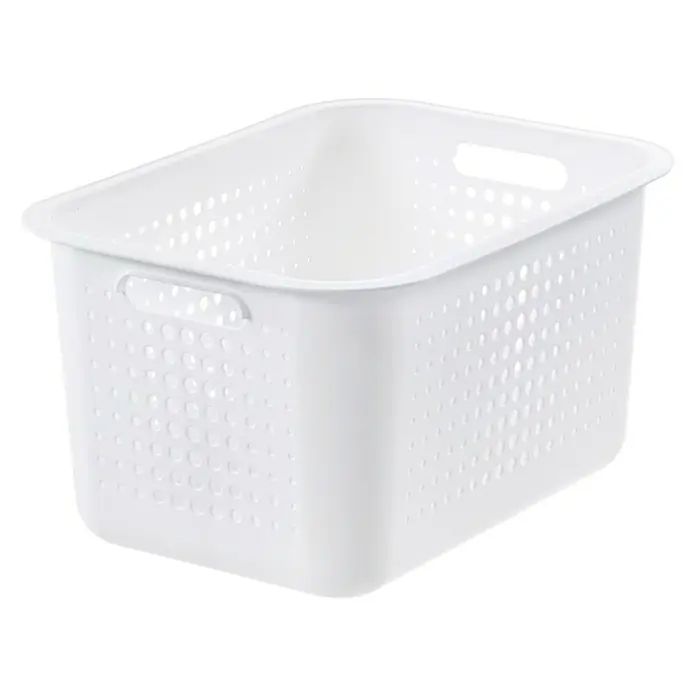 SmartStore Aufbewahrungsbox Basket Recycled 20 - L x B x H: 37 x 28 x 20 cm, Weiß