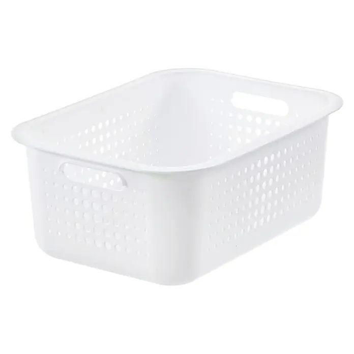 SmartStore Aufbewahrungsbox Basket Recycled 15 - L x B x H: 37 x 28 x 15 cm, Weiß